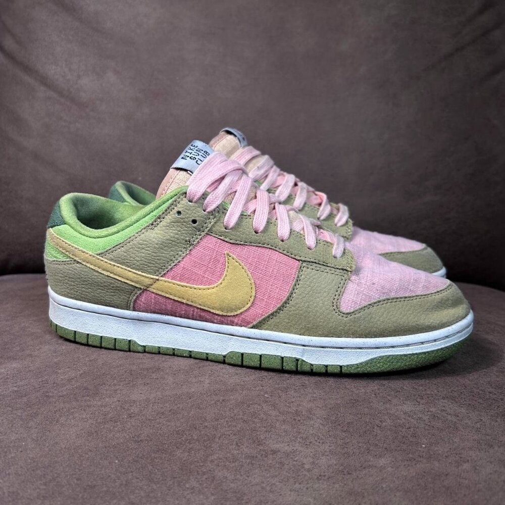 Nike Low-Top Sneakers in Pink, Olive & Yellow